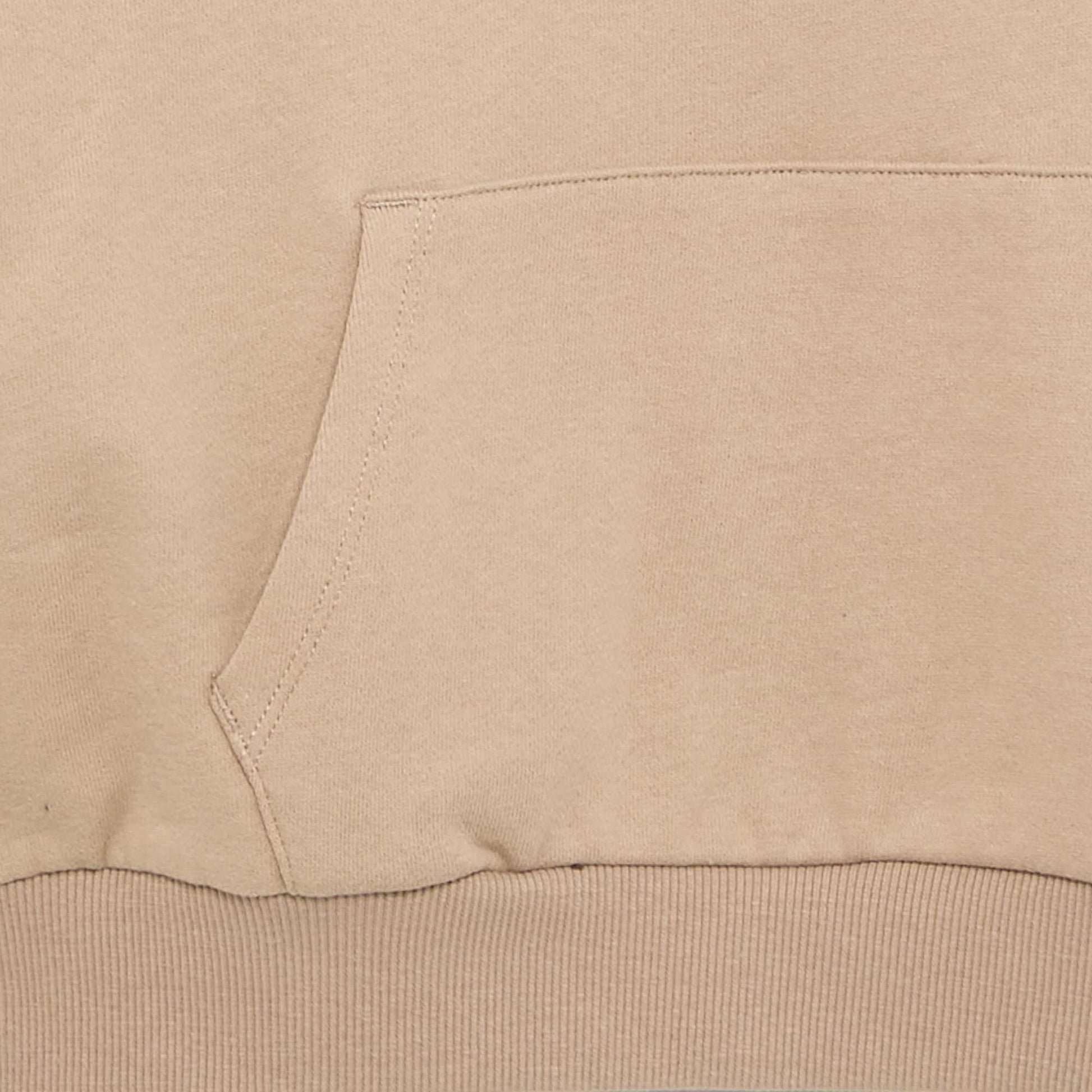Hooded sweatshirt with kangaroo pocket BEIGE