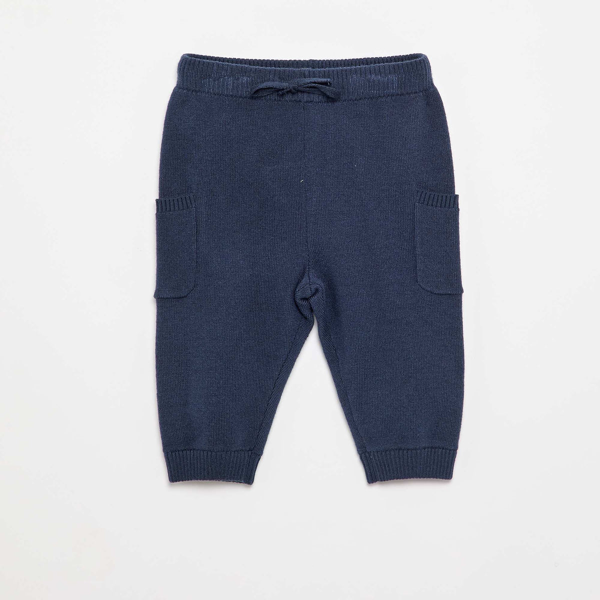Solid knit pants NAVY