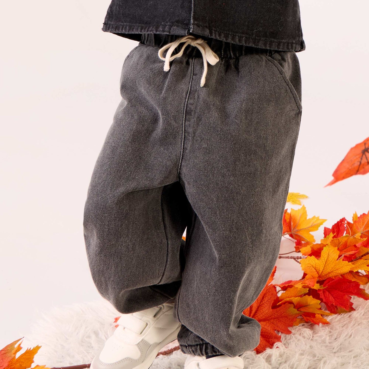Denim Jogger Pants GREY
