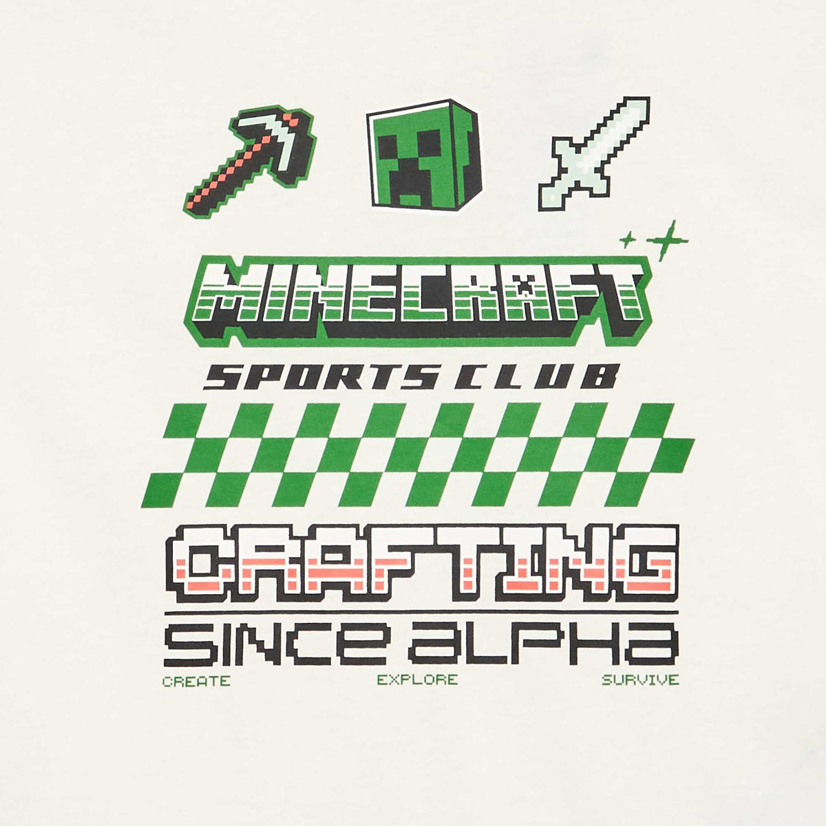 Long-sleeved 'Minecraft' T-shirt WHITE