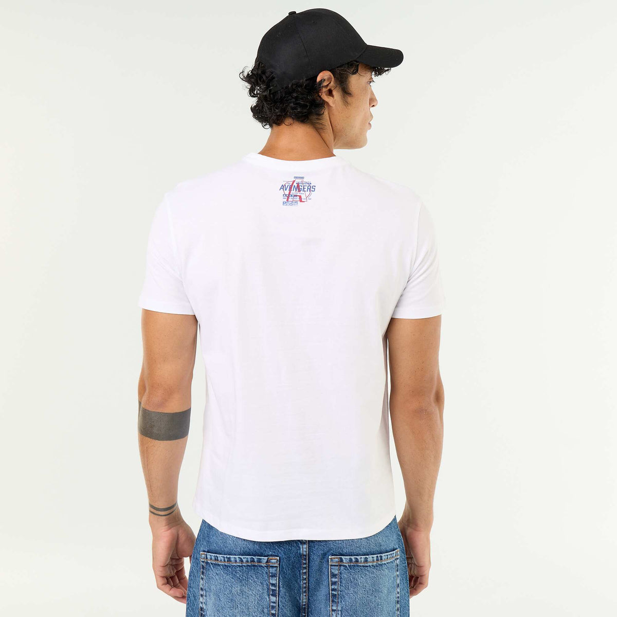 'Marvel' Short-Sleeved T-Shirt WHITE