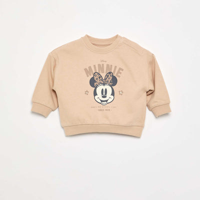 'Disney' Unbrushed Fleece Sweatshirt BEIGE