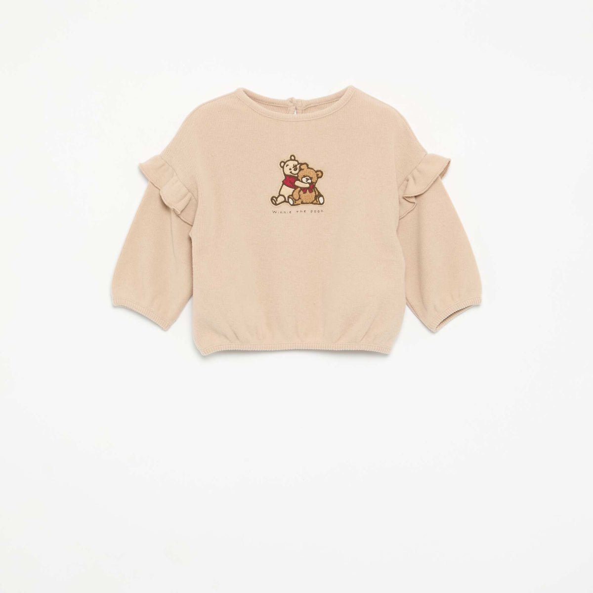 Disney 2-piece set - Ruffled sweatshirt + leggings BEIGE