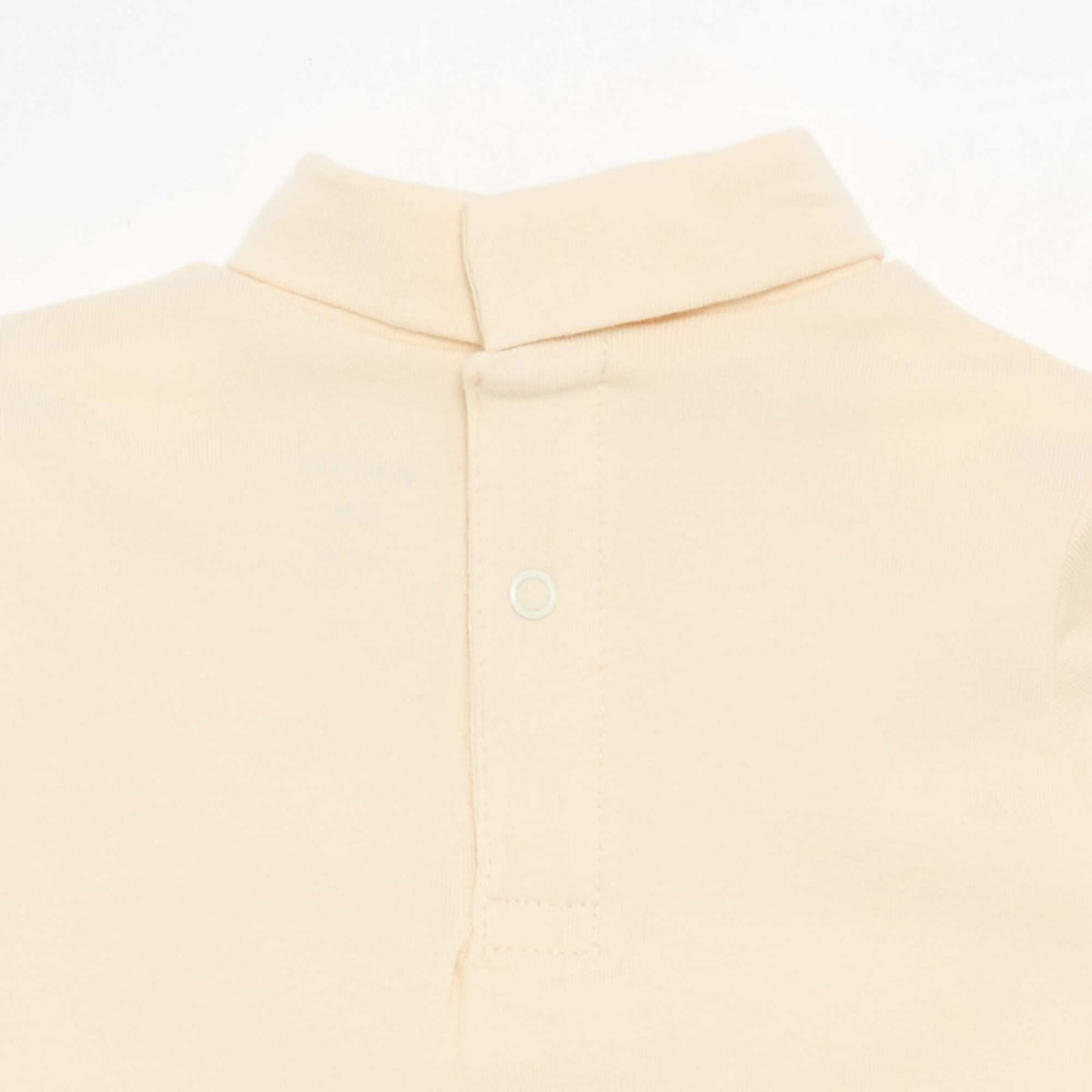 Turtleneck top with playful bow WHITE