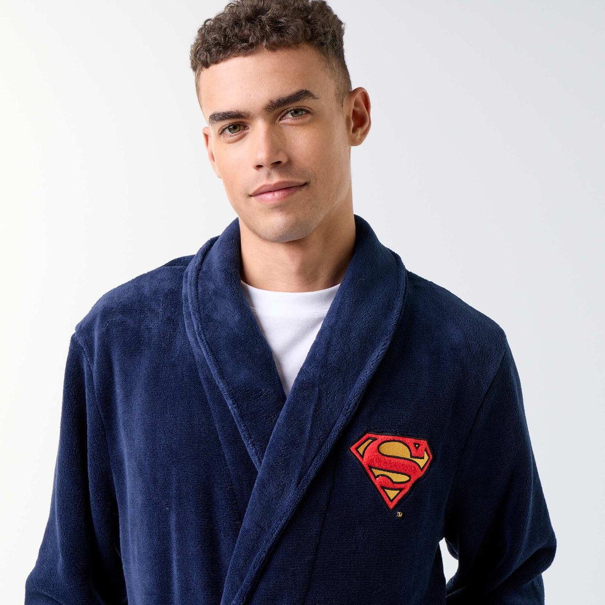 'Superman' 'DC Comics' Dressing Gown BLUE