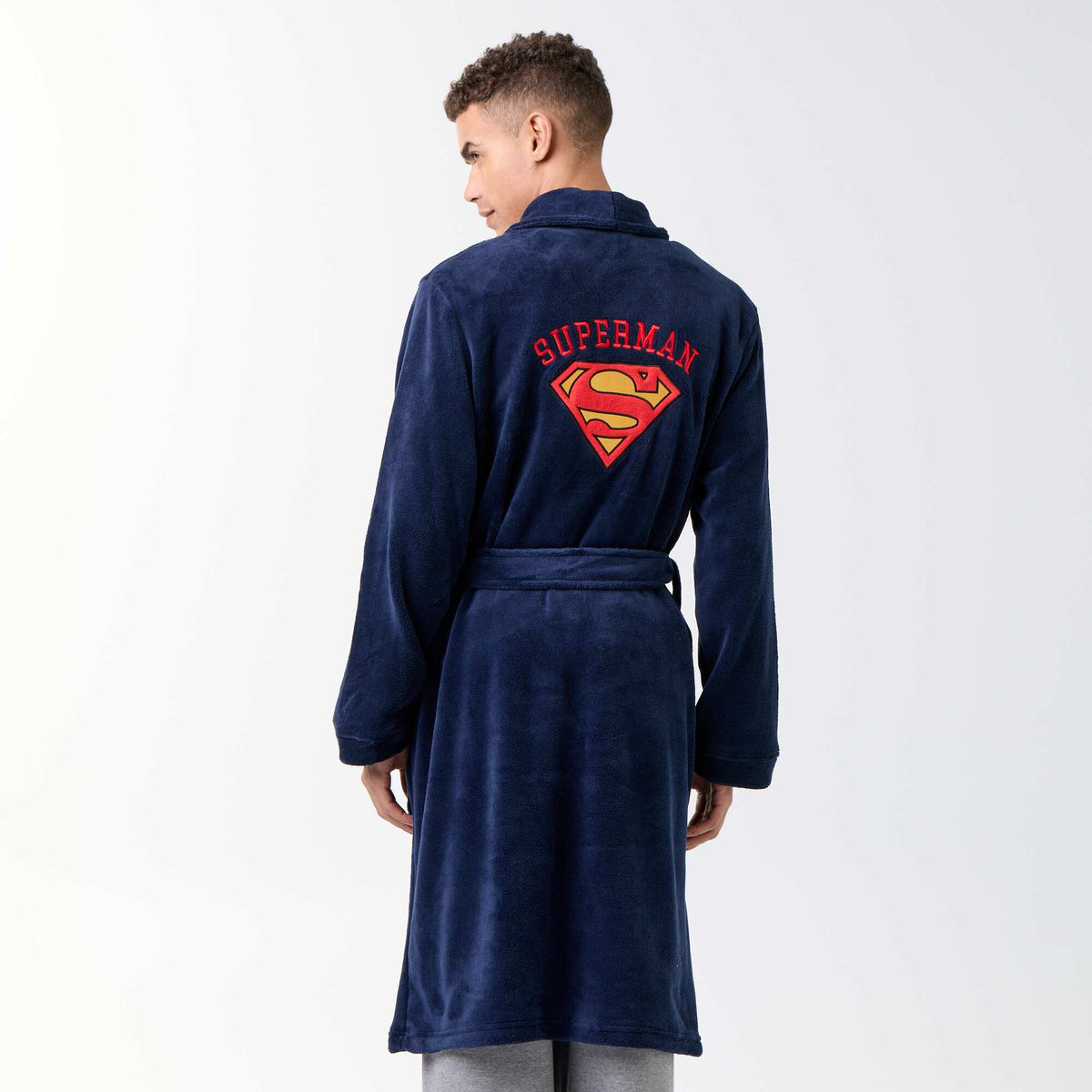 'Superman' 'DC Comics' Dressing Gown BLUE