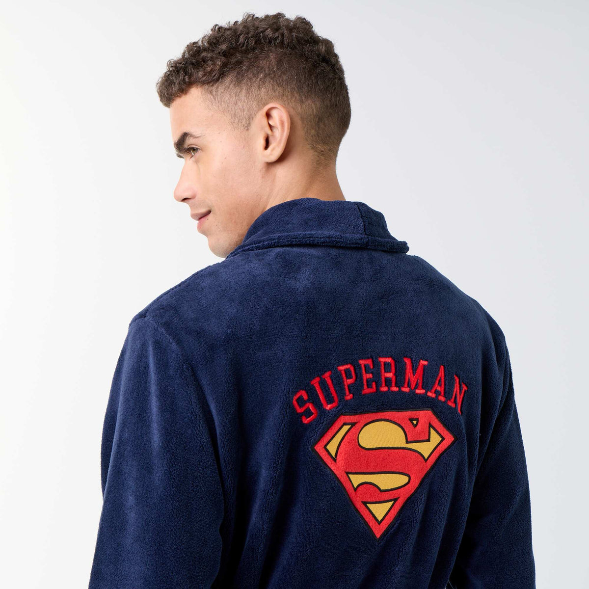 'Superman' 'DC Comics' Dressing Gown BLUE