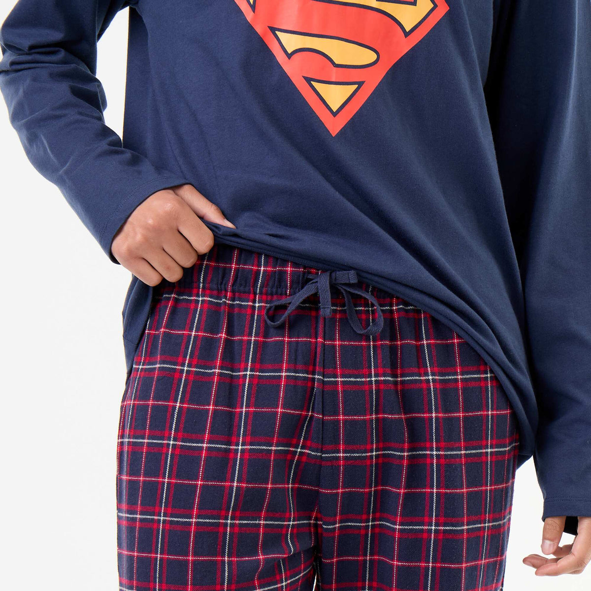 Long 'Superman' 'DC Comics' Pyjamas - 2-Piece Set BLUE
