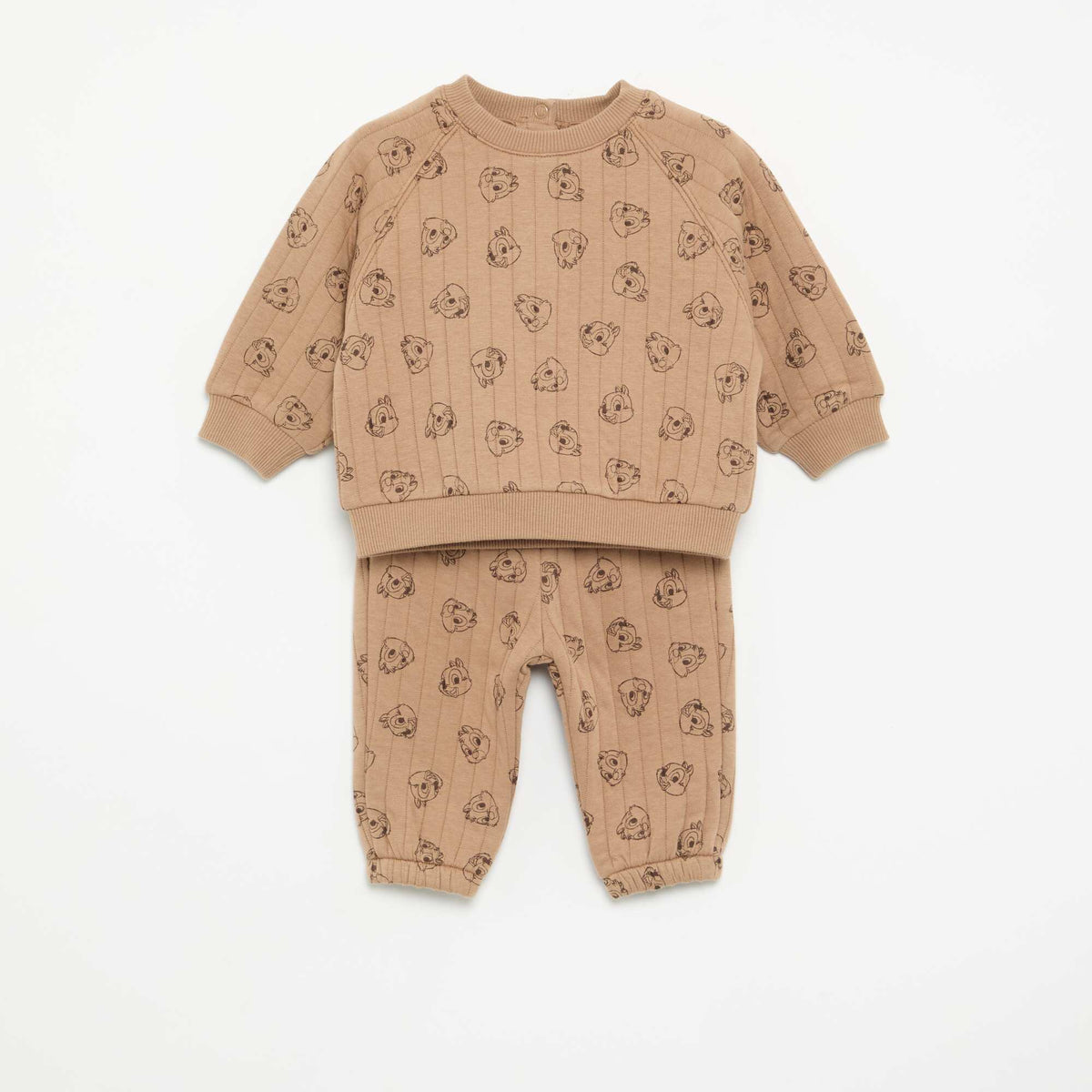 'Disney' 2-Piece Set: Sweatshirt + Pants BROWN
