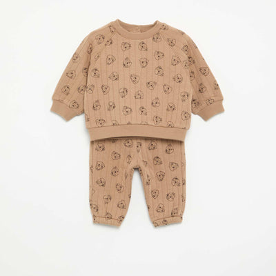 'Disney' 2-Piece Set: Sweatshirt + Pants BROWN
