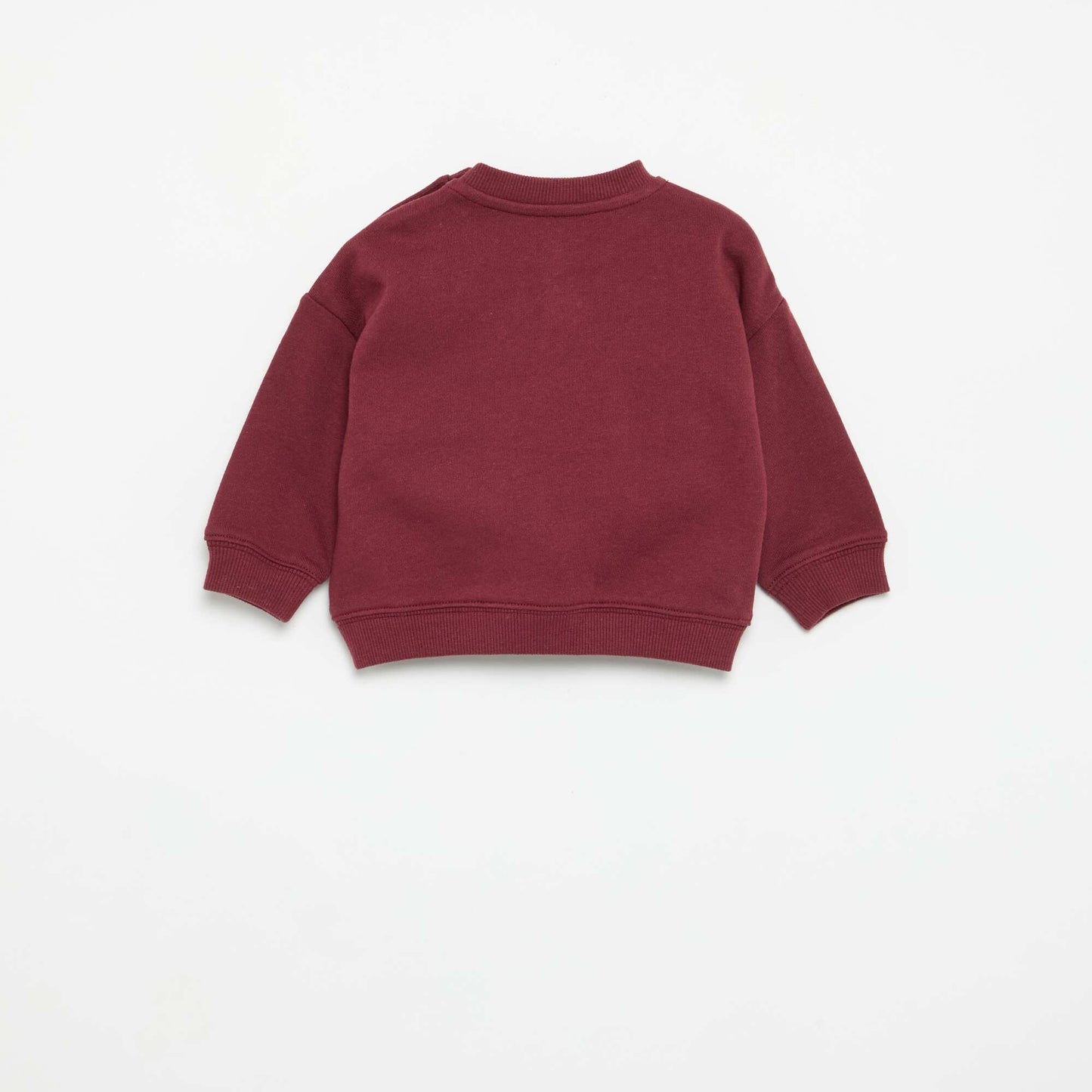 Long-sleeved 'Marvel' Solid Sweatshirt RED