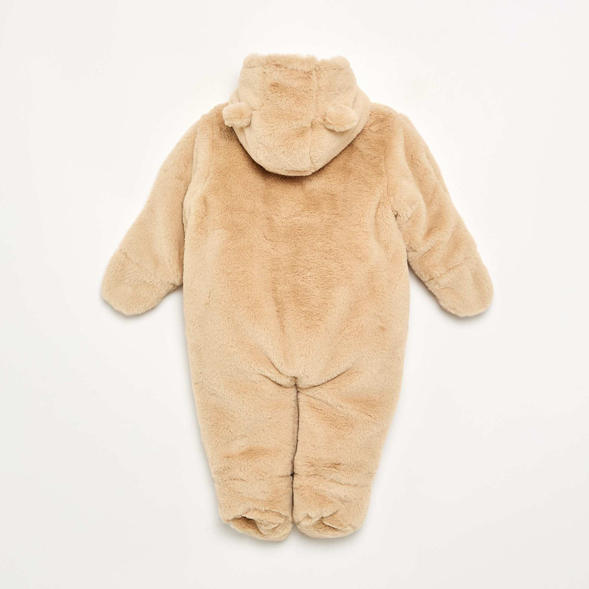 Faux Fur Pilot Jumpsuit BROWN