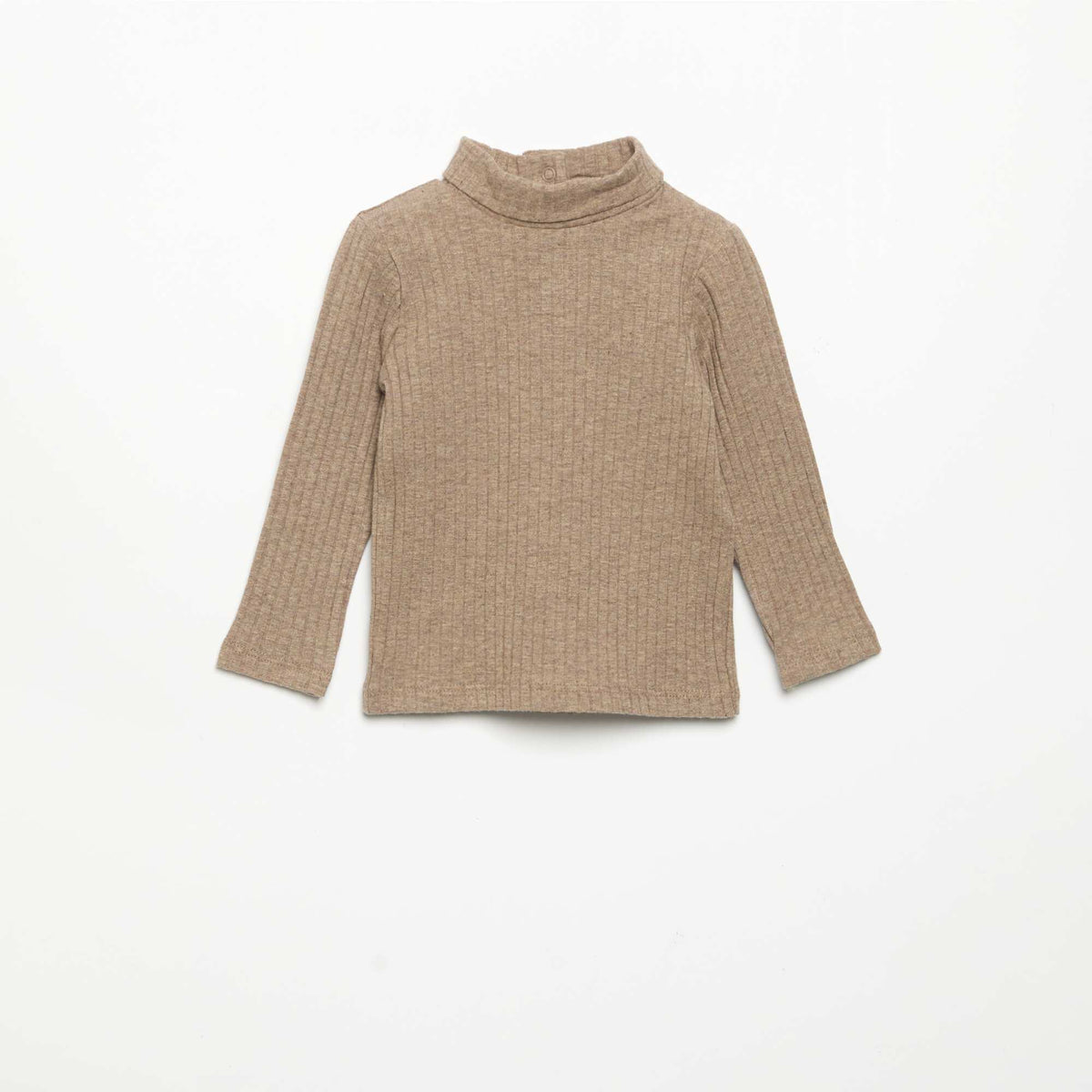 Fine Ribbed Undershirt BROWN