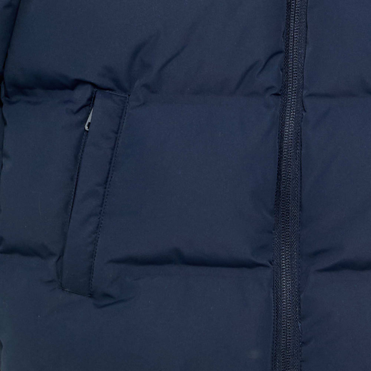 Hooded Quilted Puffer Jacket BLUE