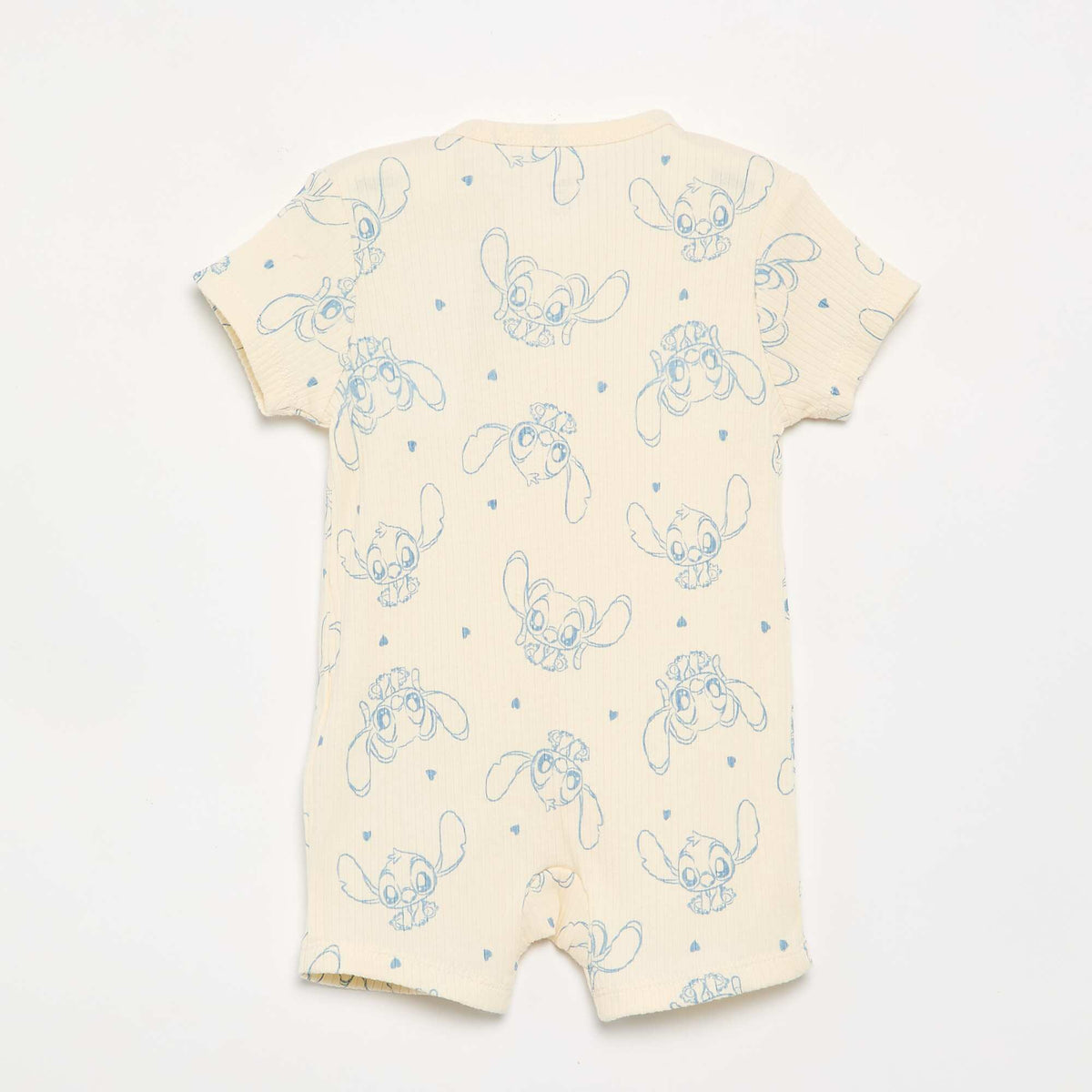 Short-sleeved sleepsuit WHITE