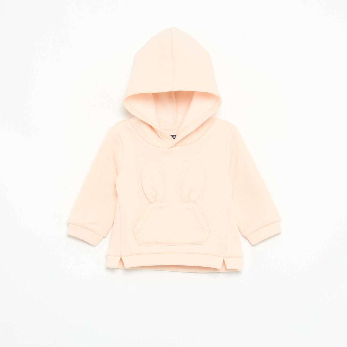 Fleece Hoodie with Rabbit Ears PINK