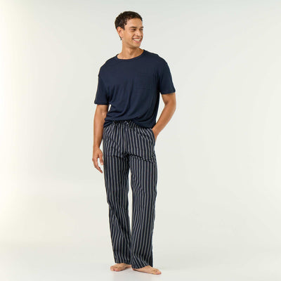 2-Piece T-Shirt & Pants Pajama Set BLUE