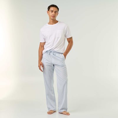 2-Piece T-Shirt & Pants Pajama Set BLUE