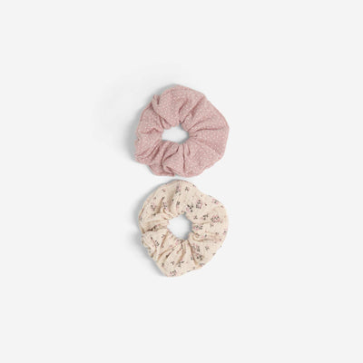 Pack of 2 Printed Scrunchies PINK