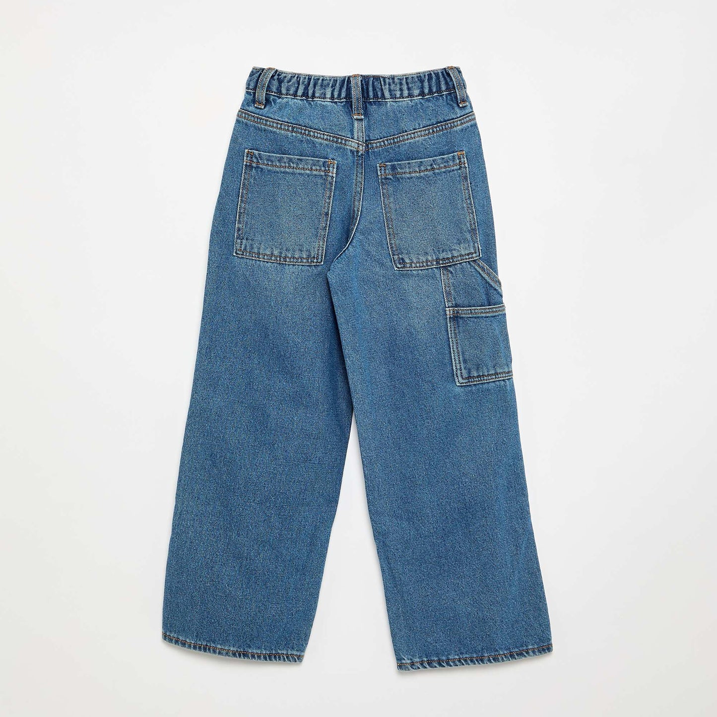 Wide-leg denim pants BLUE