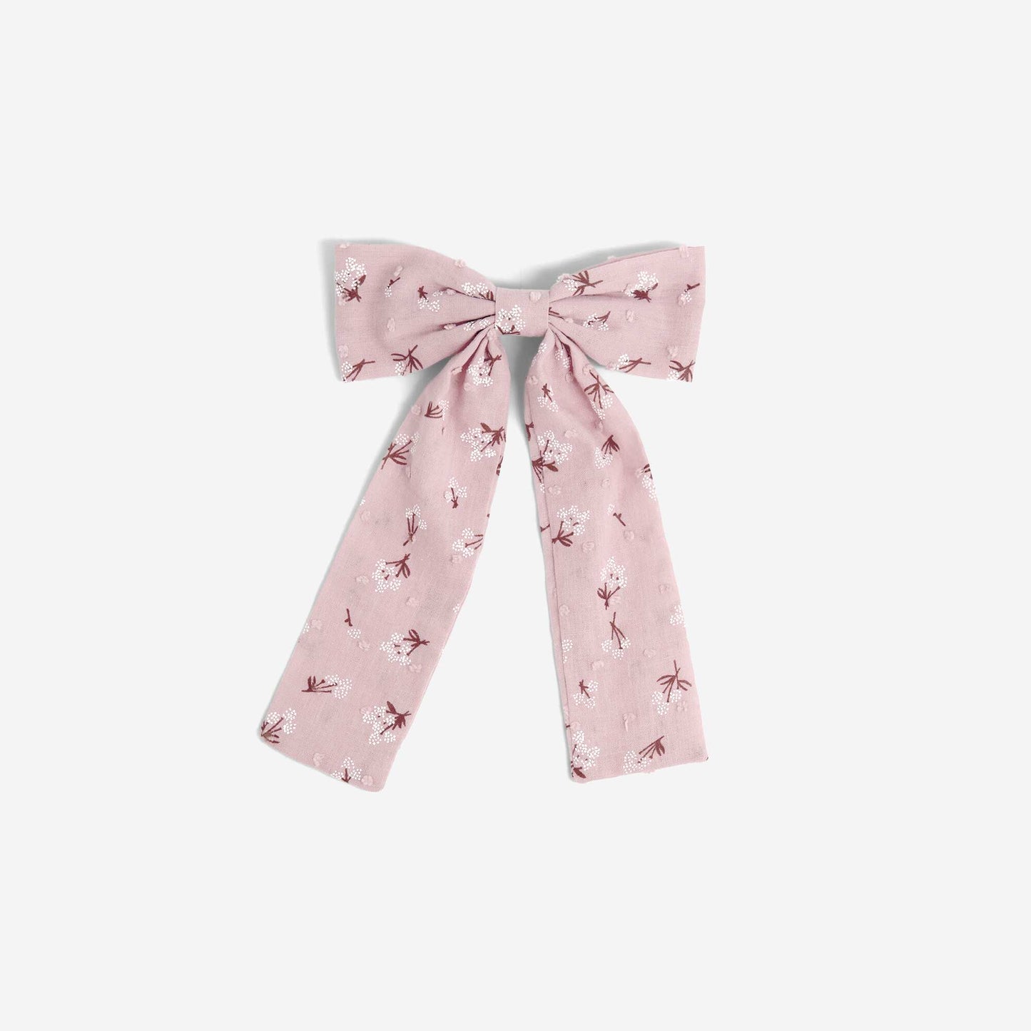 Printed Claw Clip with Large Bow PINK