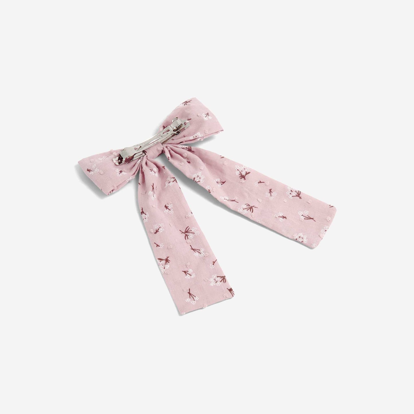 Printed Claw Clip with Large Bow PINK