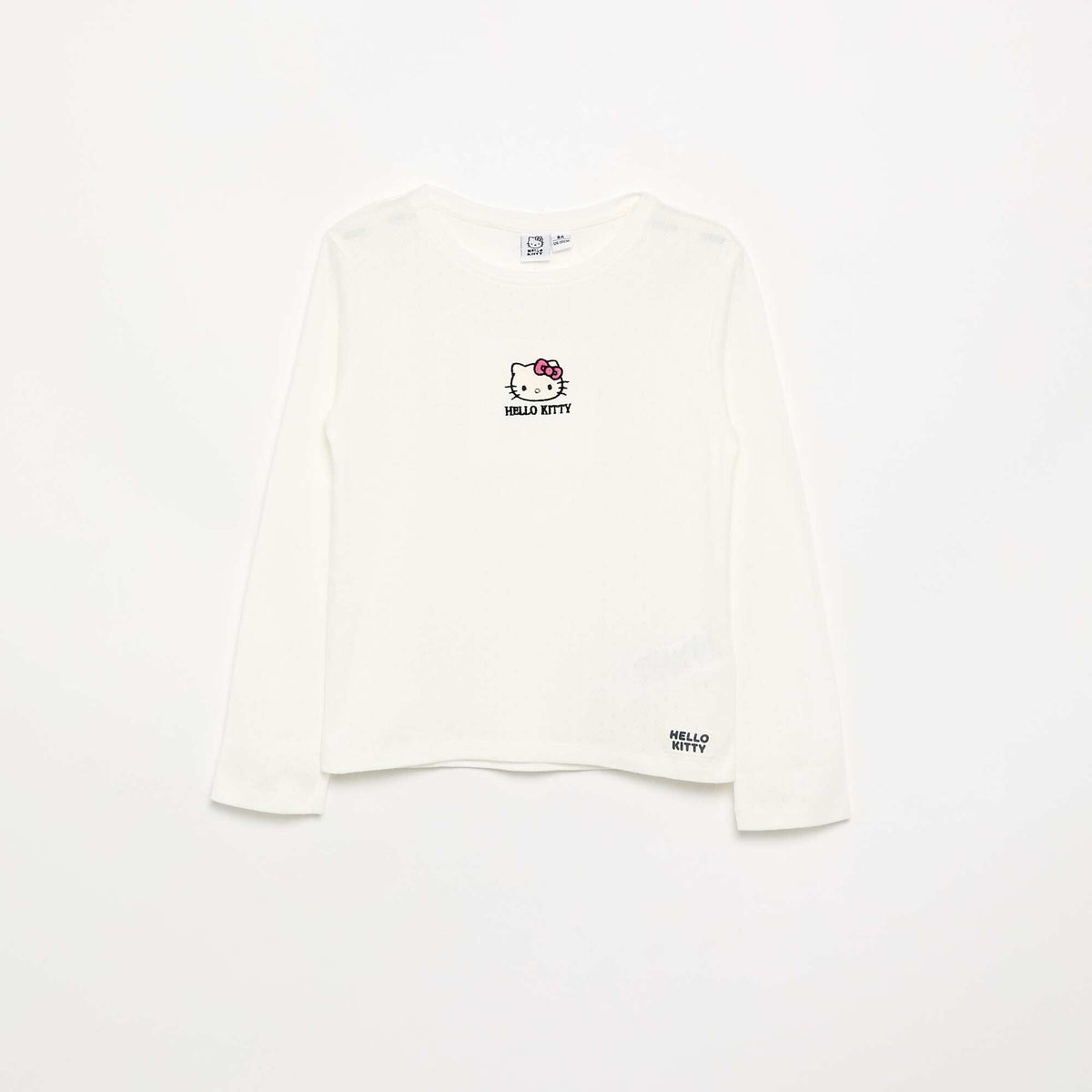 Long-sleeved 'Hello Kitty' T-shirt WHITE