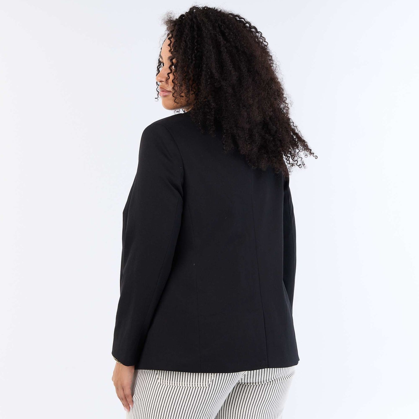 Long tailored jacket BLACK