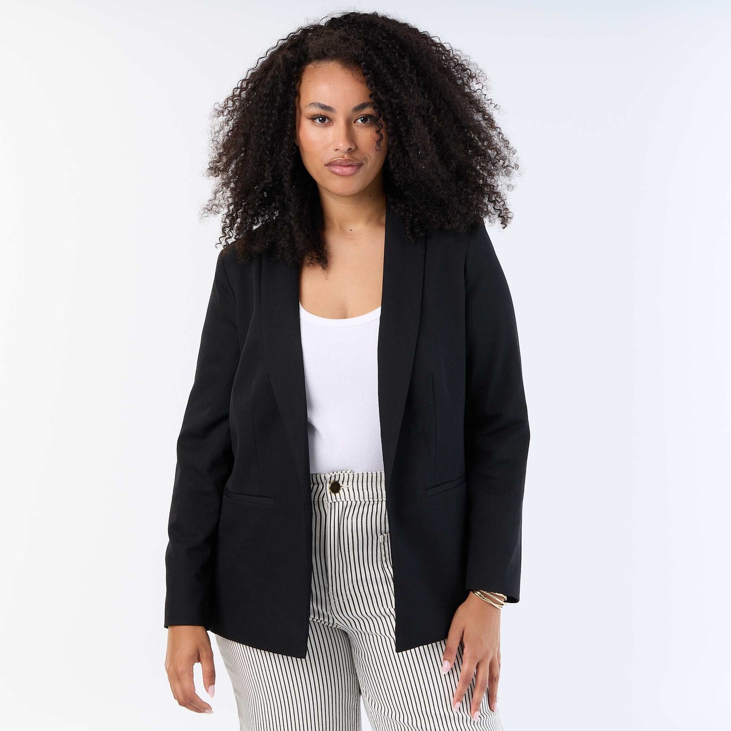 Long tailored jacket BLACK