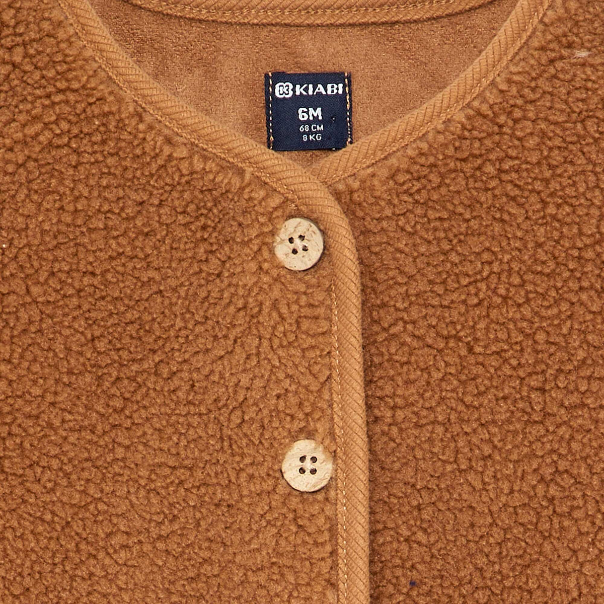 Faux Sheepskin Vest BEIGE
