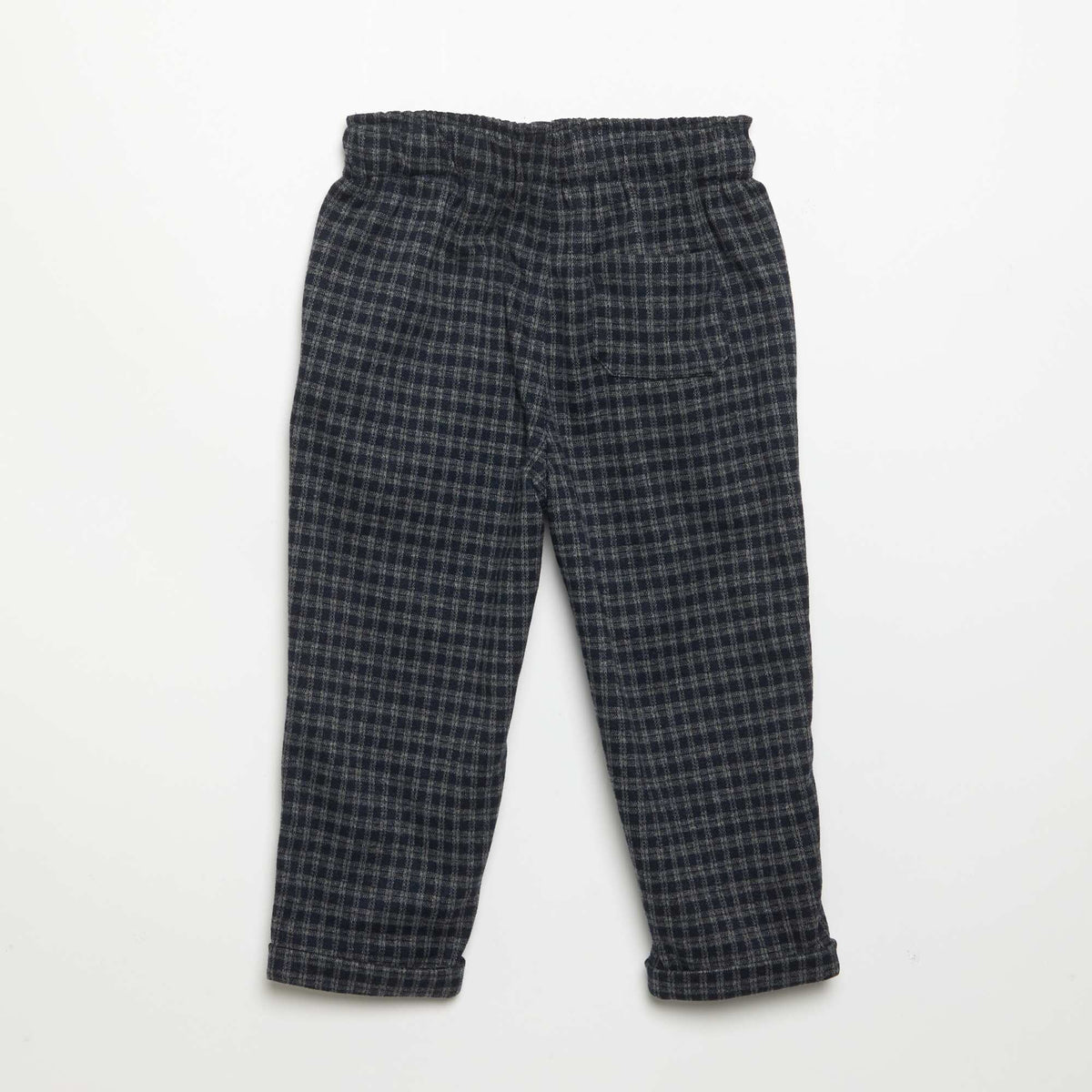 Brushed flannel trousers BLUE