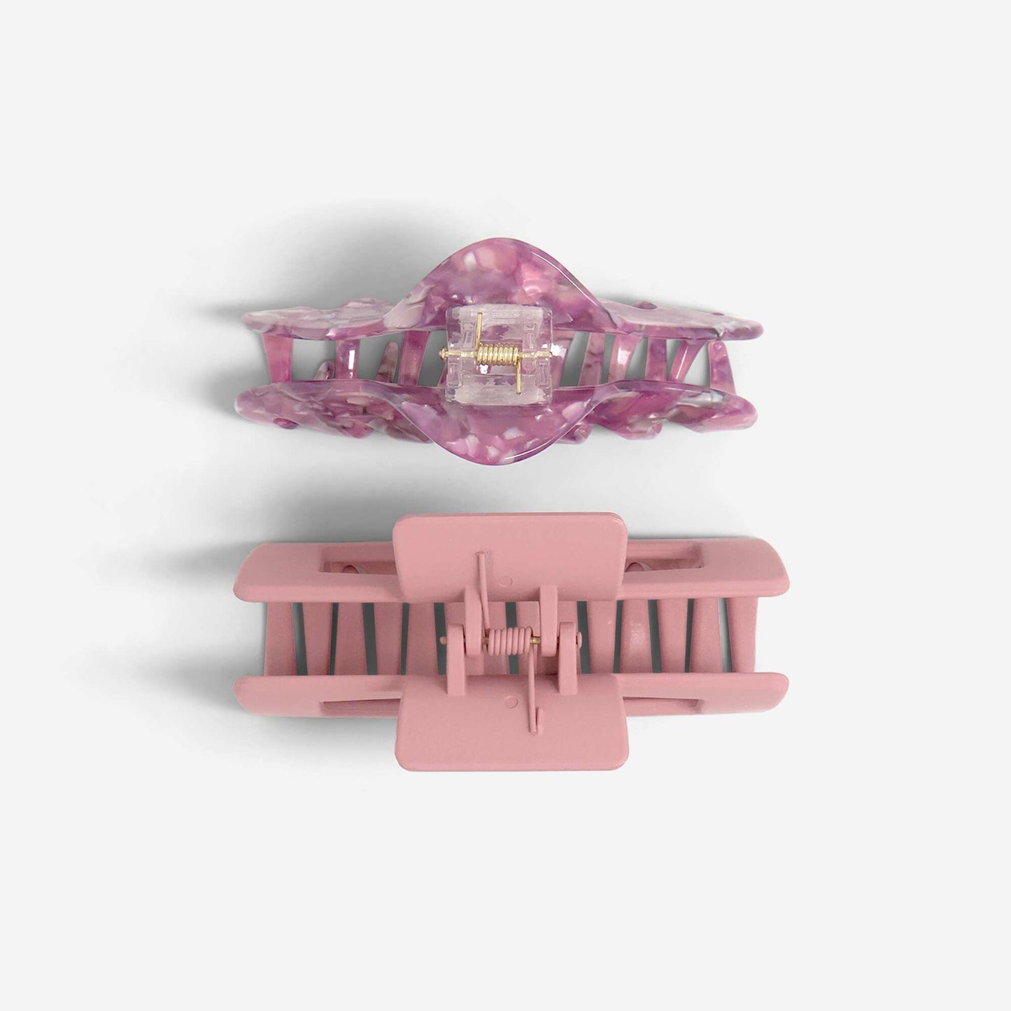 Set of 2 claw clips PINK