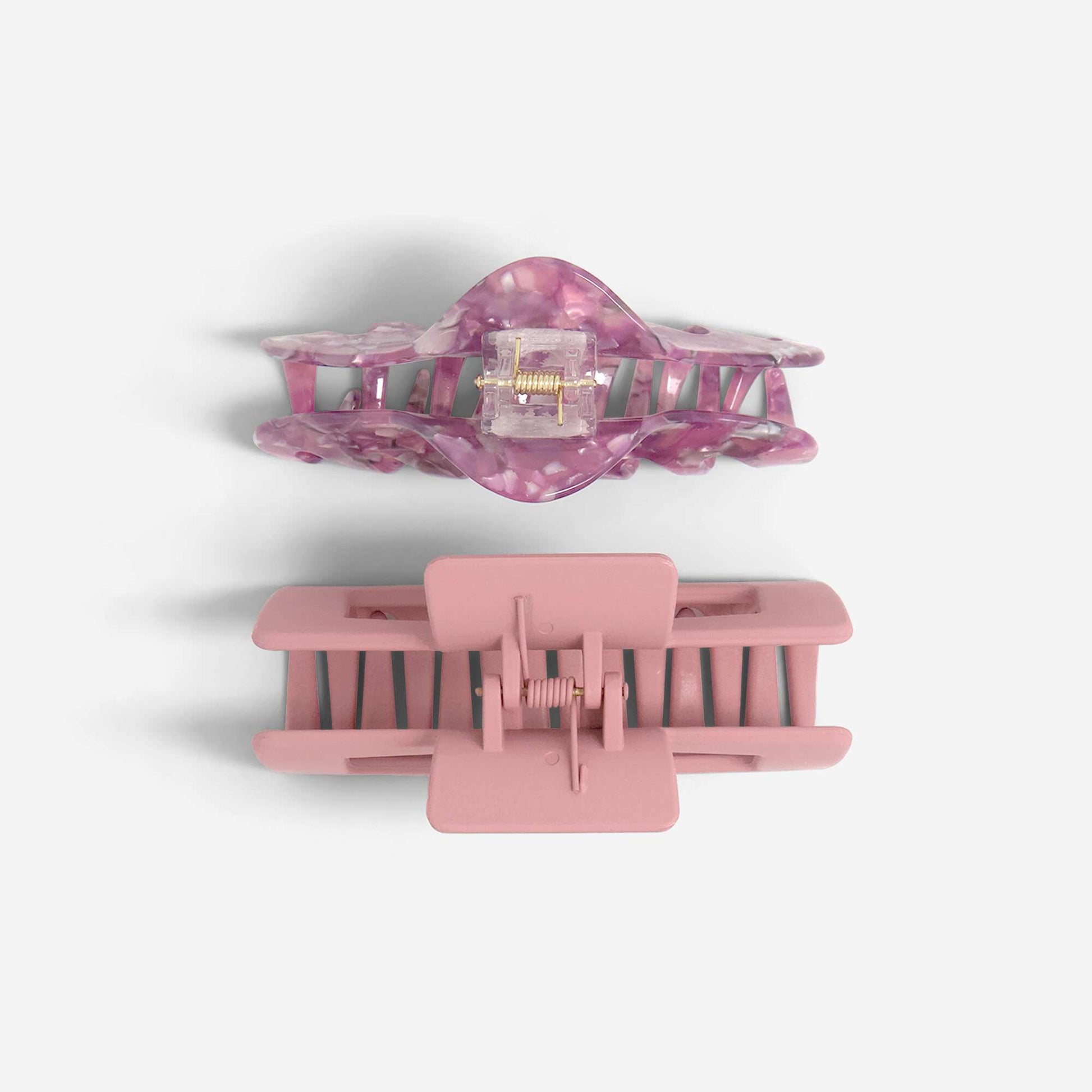 Set of 2 claw clips PINK