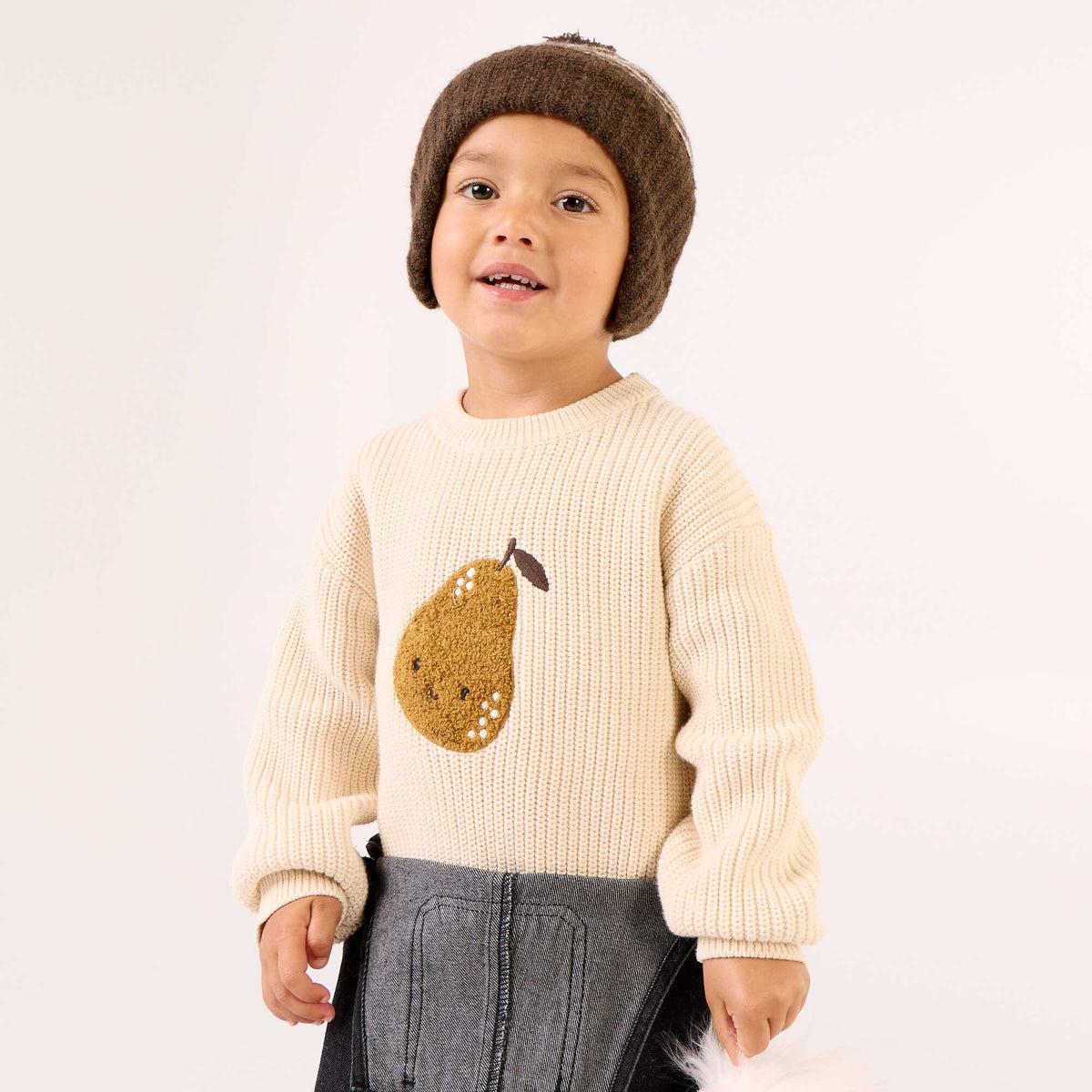 Long-sleeve sweater BEIGE
