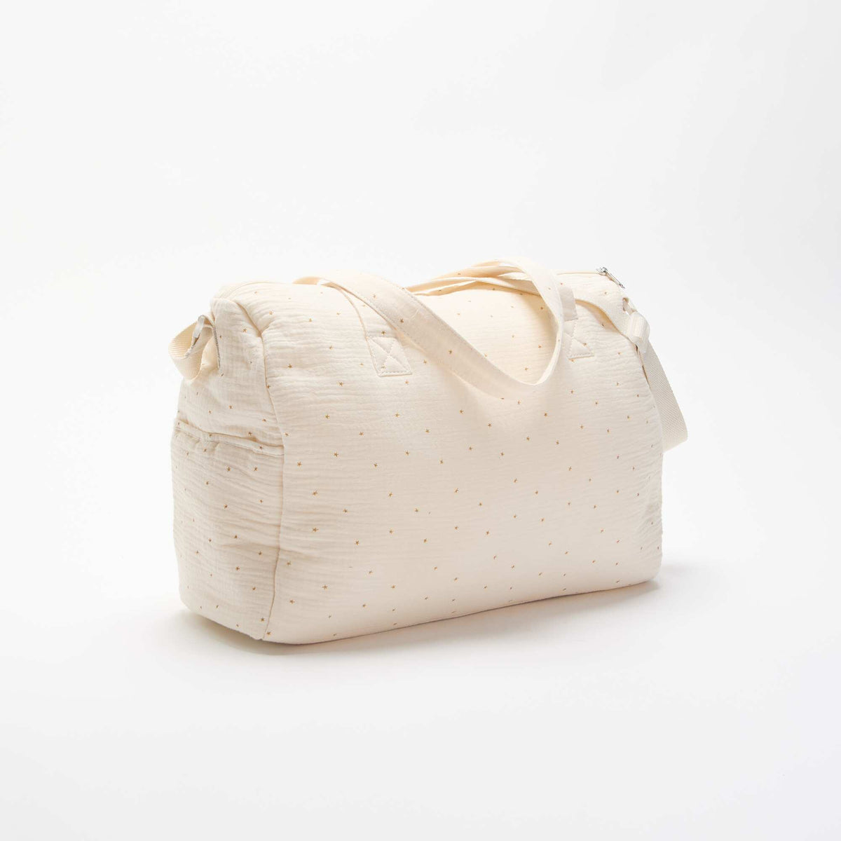 Diaper bag with exterior and interior pockets BEIGE