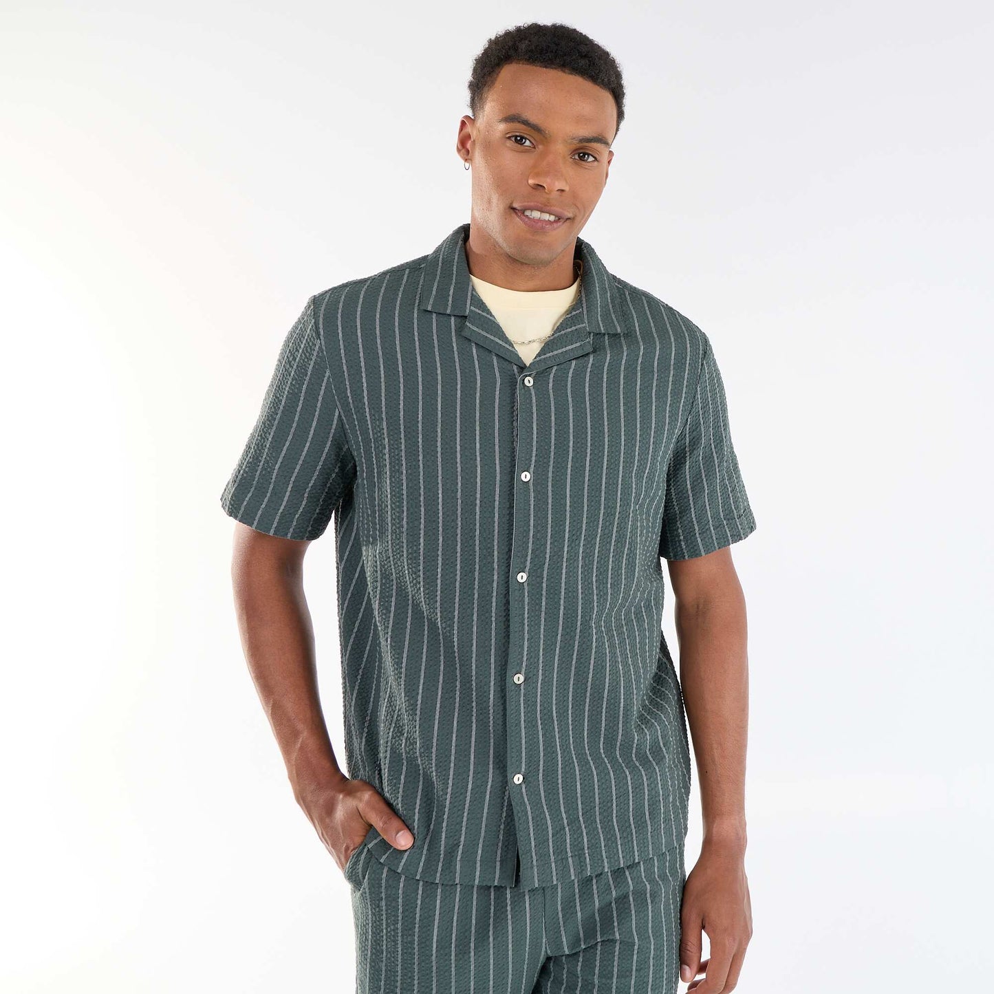 Short-sleeved shirt KHAKI