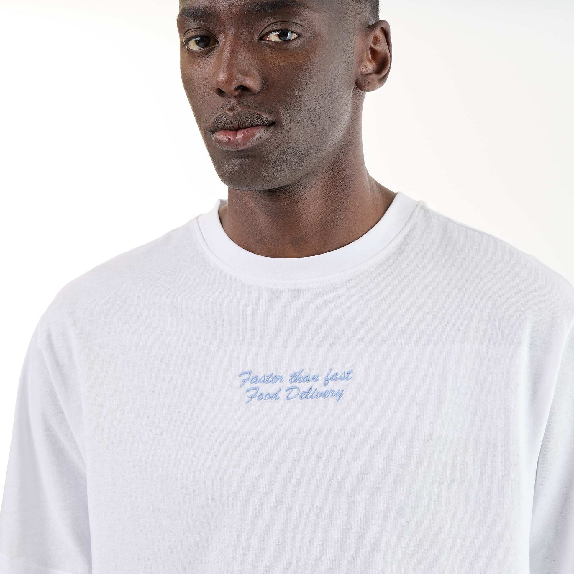 Embroidered Short-Sleeve T-Shirt WHITE
