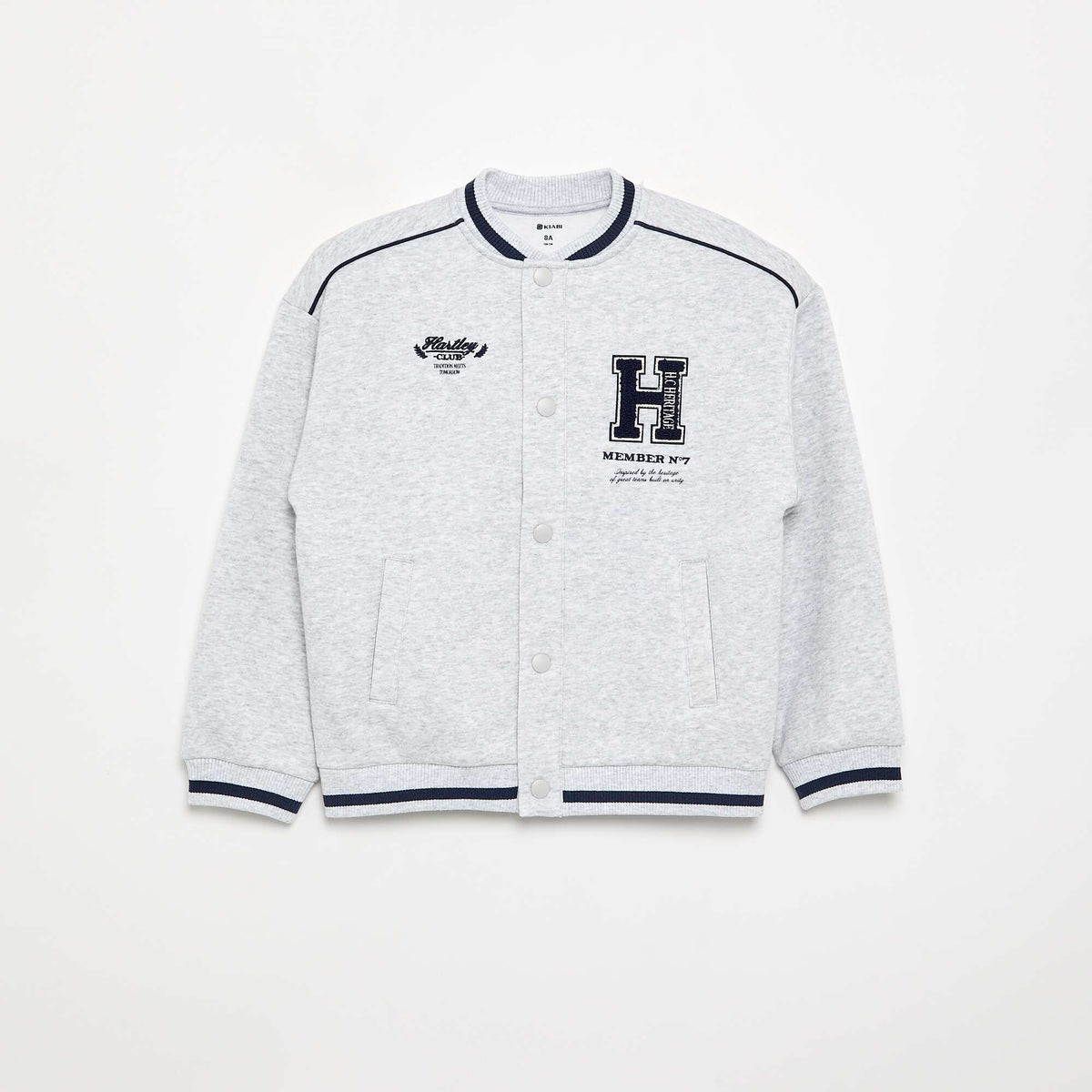 Fleece Bomber Jacket GREY