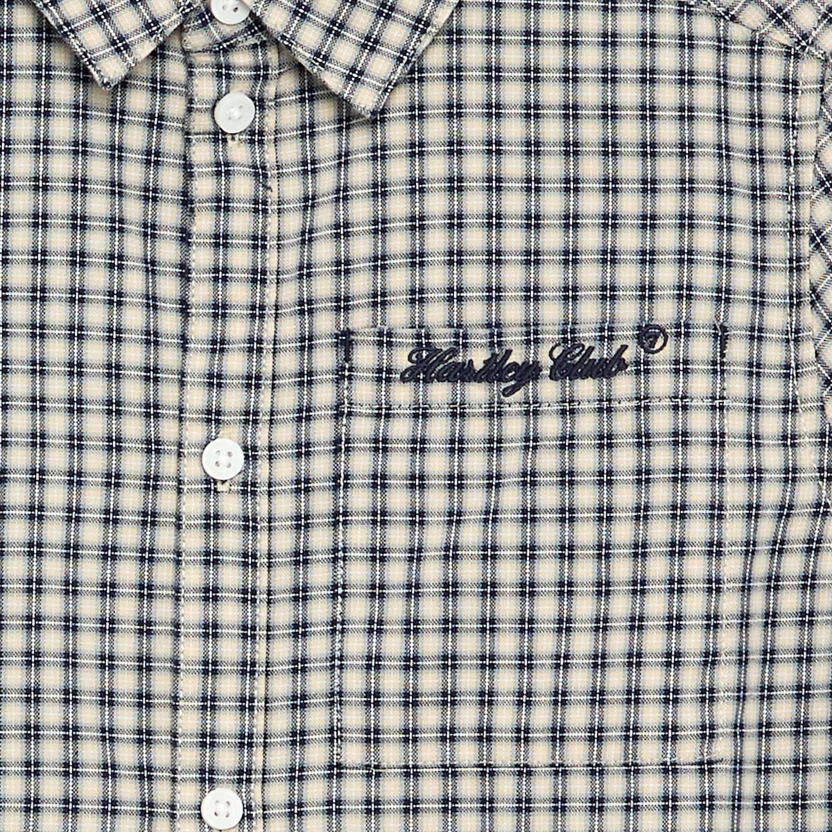Checked flannel shirt WHITE