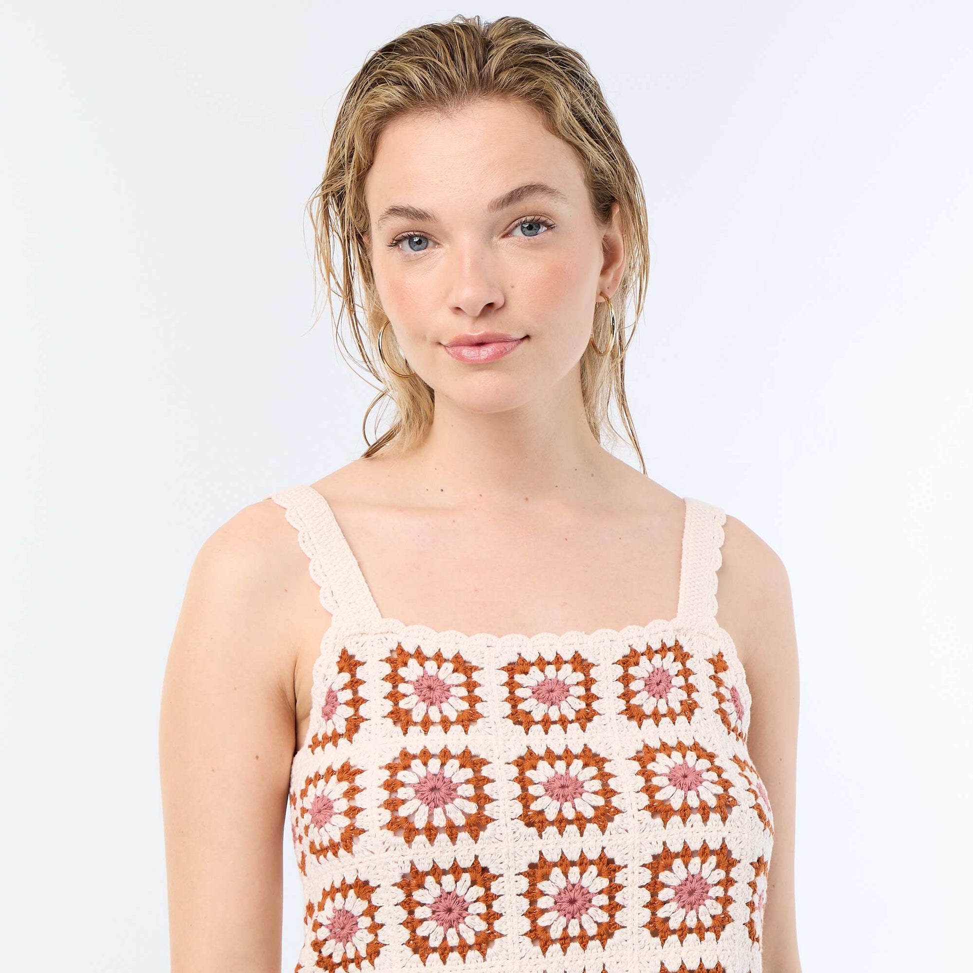 Crochet Top with Pattern PINK