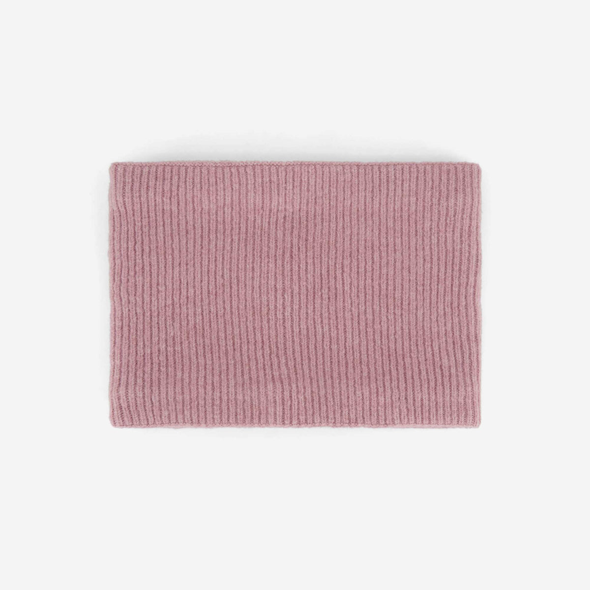 Fleece-Lined Knitted Neck Warmer PINK