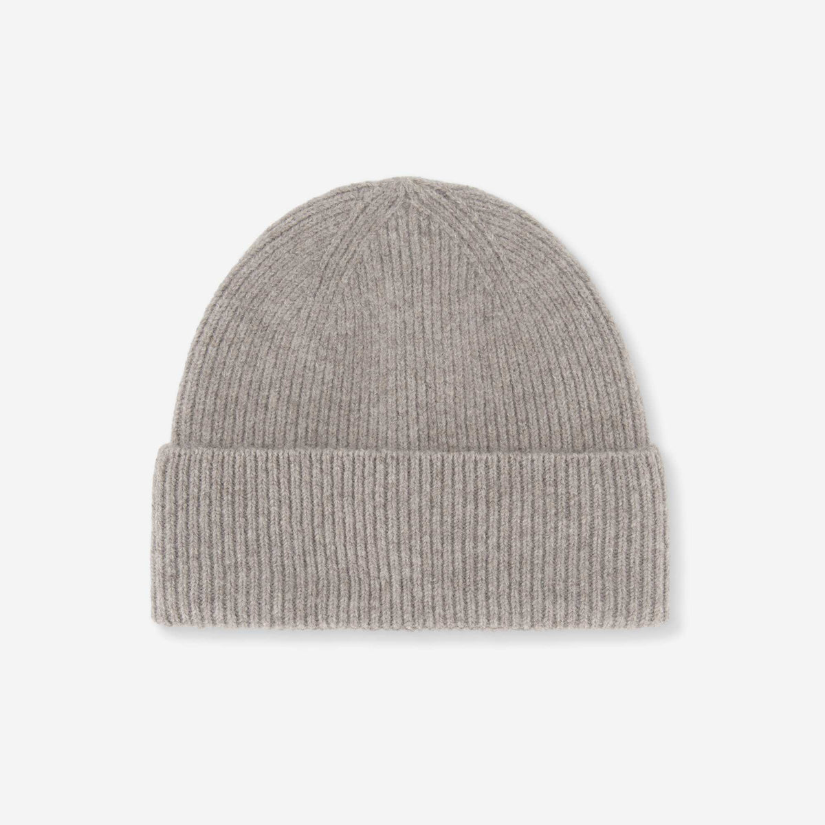 Solid Beanie with Cuff BEIGE
