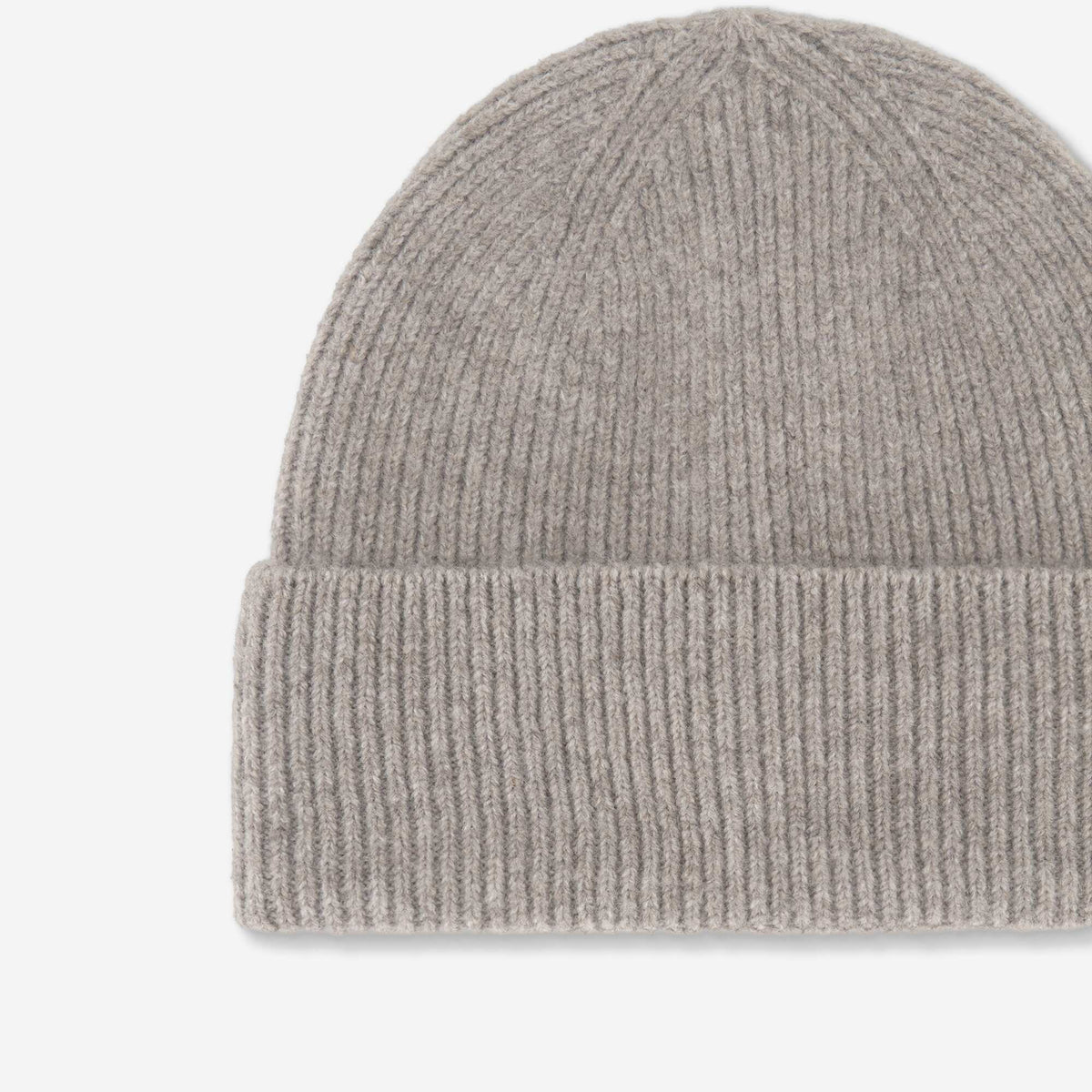 Solid Beanie with Cuff BEIGE