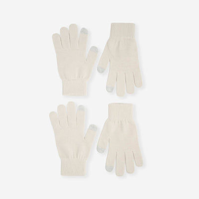2-pack of touchscreen gloves BEIGE