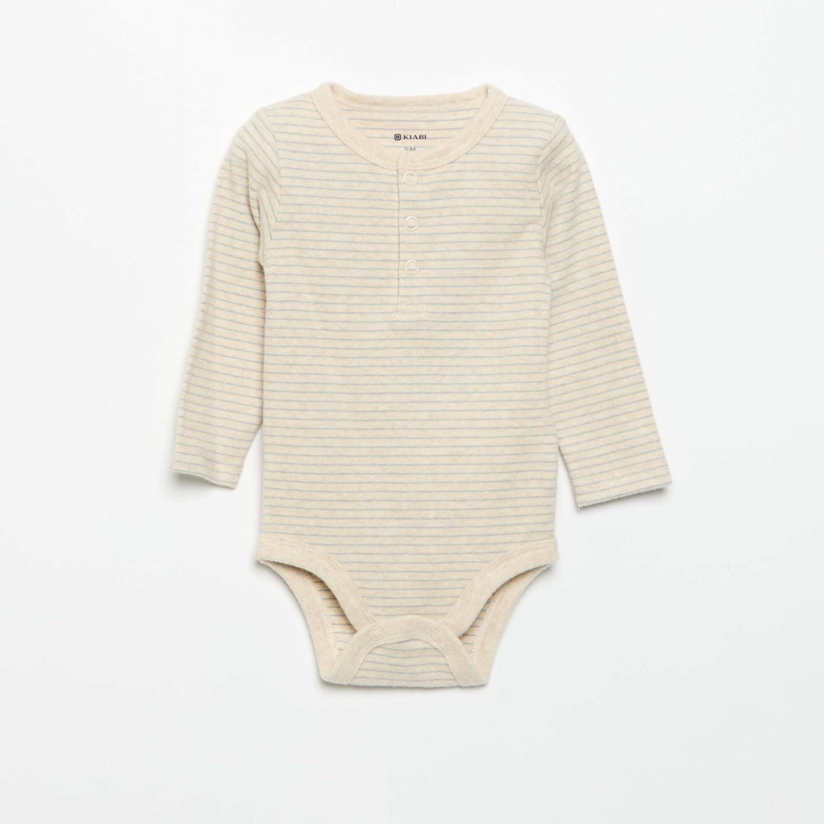 2-Pack Long-Sleeved Bodysuits BEIGE