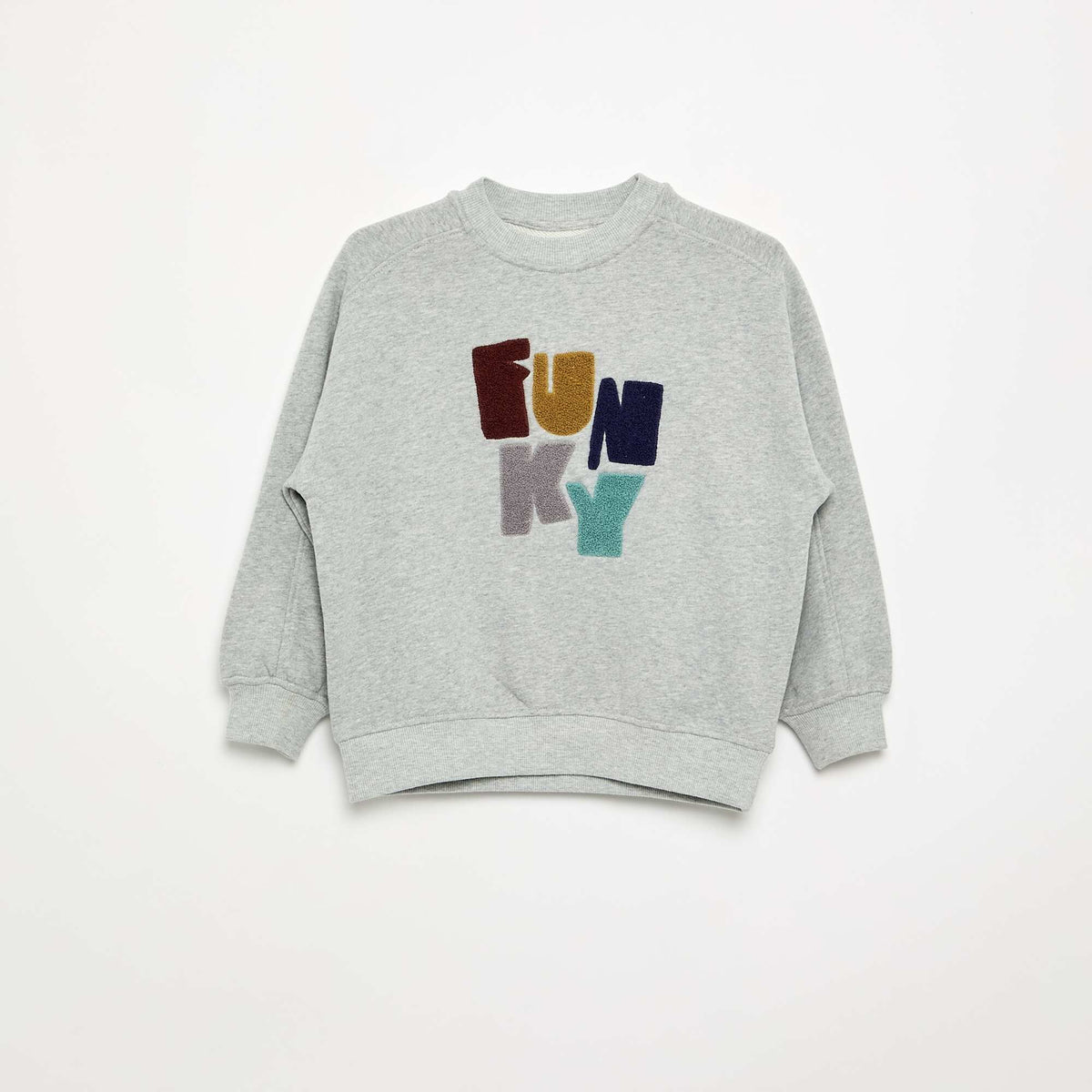Printed Oversized Sweatshirt GREY