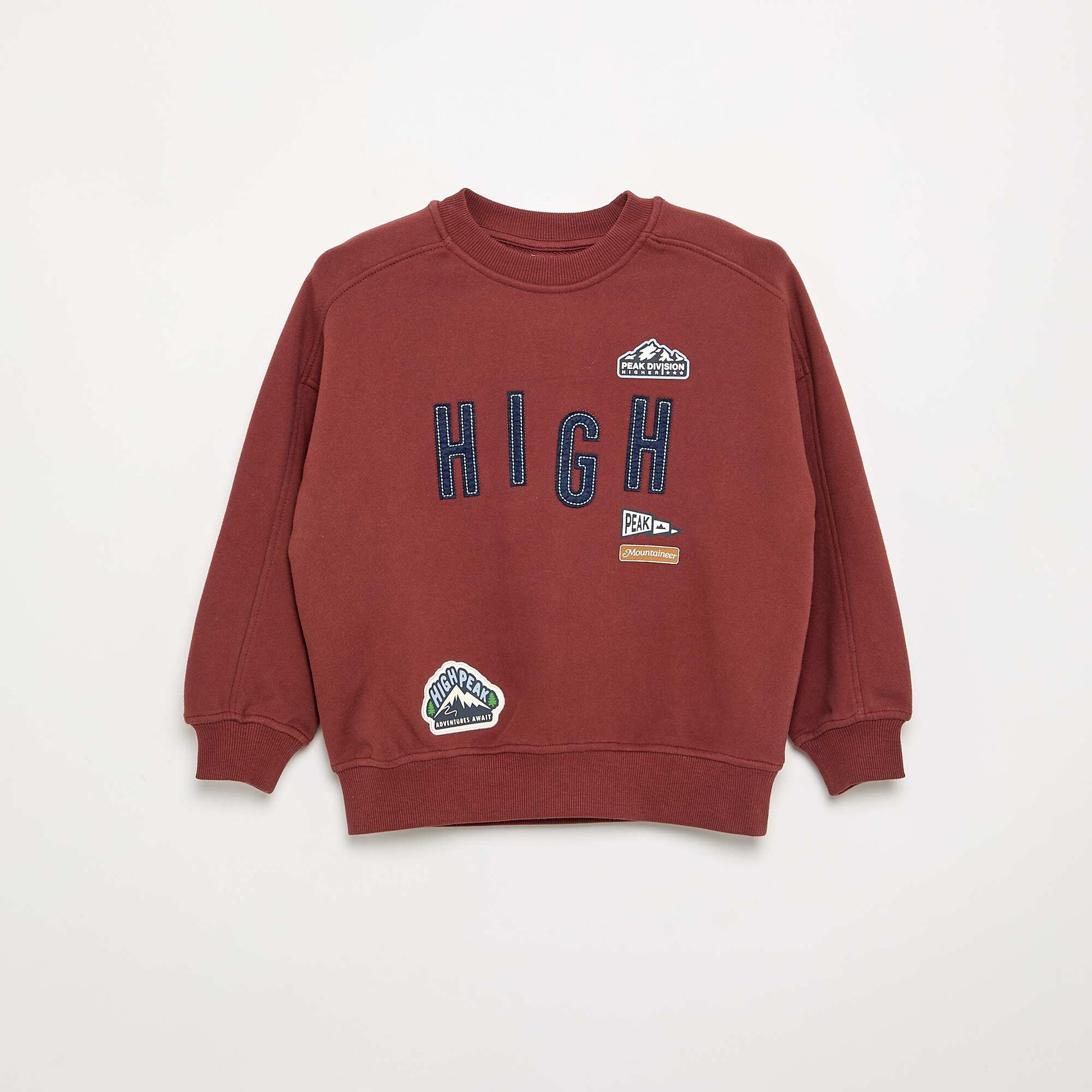 Printed Oversized Sweatshirt RED