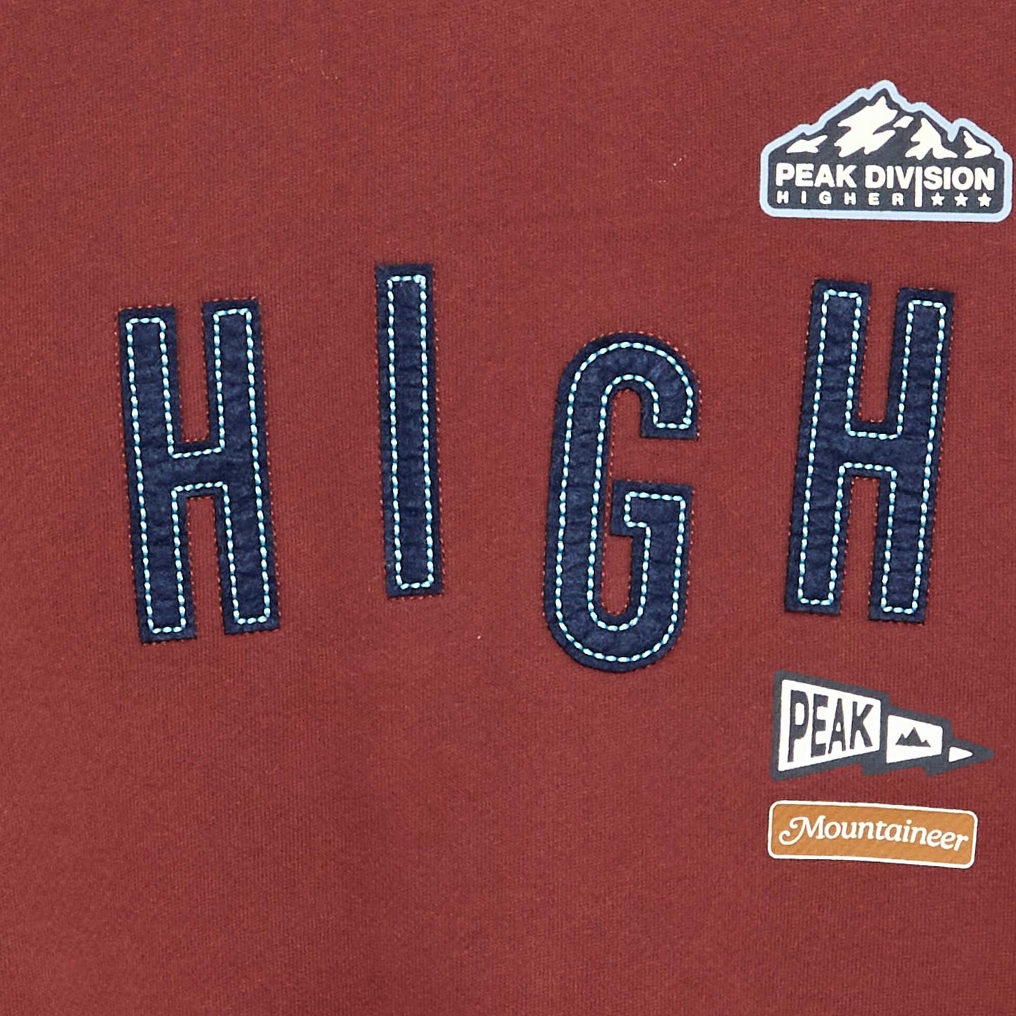 Printed Oversized Sweatshirt RED