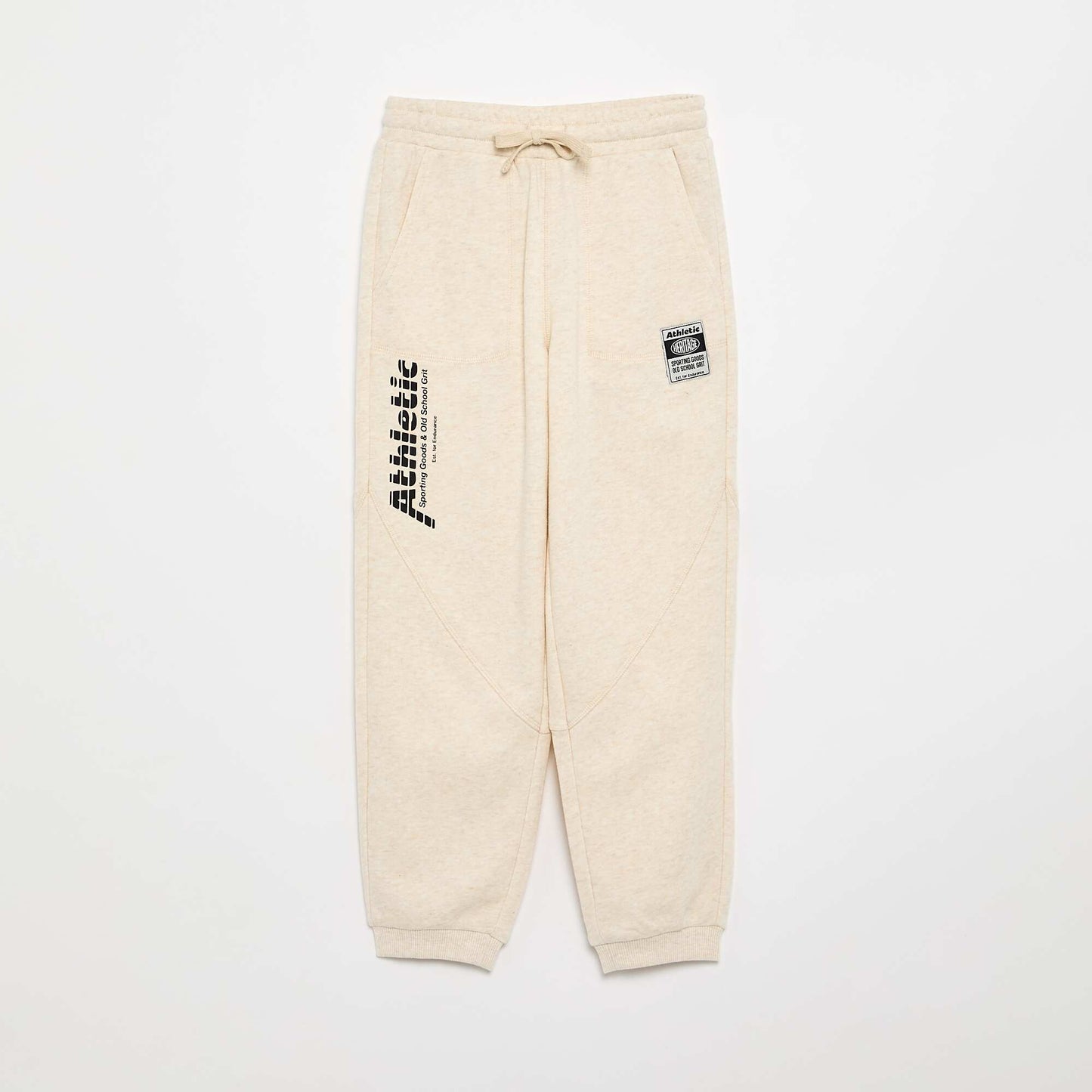 French Terry Sports Joggers BEIGE