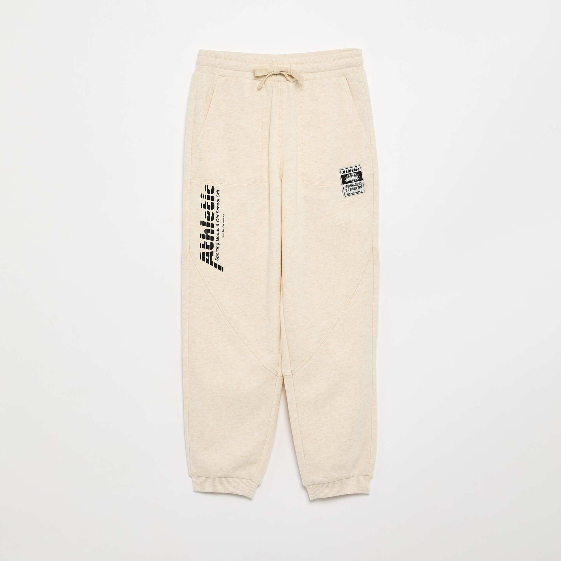 French Terry Sports Joggers BEIGE